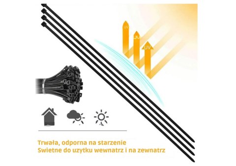 Opaski Zaciskowe Kablowe Do Kabli Ziperki Trytki Trytytki 250x3.6 MM LEAN