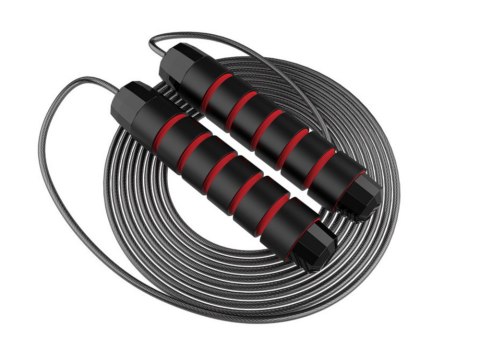 Skakanka Łożyskowa Do Ćwiczeń z Rączką Piankową Regulowana 3m LEAN