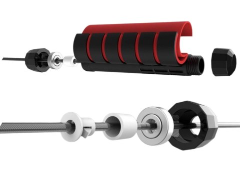 Skakanka Łożyskowa Do Ćwiczeń z Rączką Piankową Regulowana 3m LEAN