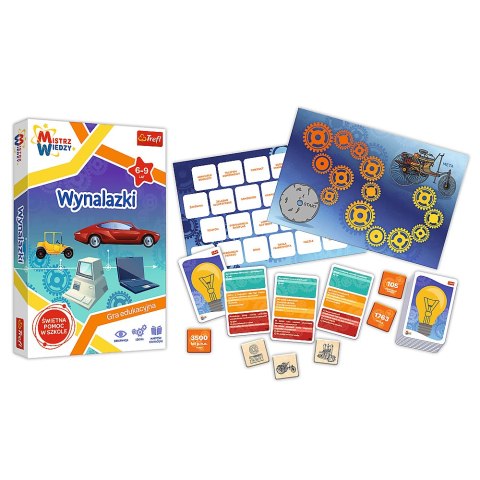 Gra dla dzieci Wynalazki Mistrz Wiedzy Trefl 01958 Trefl Gry