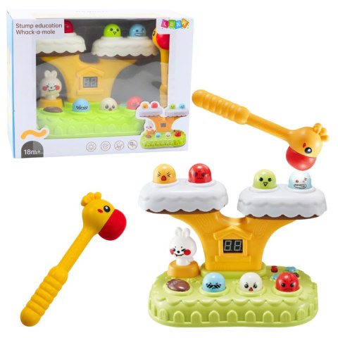 Gra Zręcznościowa Whack-A-Mole Dla Malucha 20 Melodii 7 Poziomów Prędkości LEAN Toys
