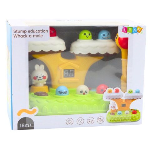 Gra Zręcznościowa Whack-A-Mole Dla Malucha 20 Melodii 7 Poziomów Prędkości LEAN Toys