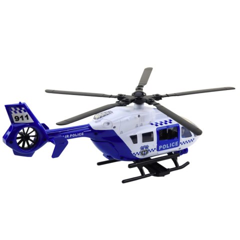 Helikopter Policyjny Hak Nosze Światła Dźwięki 1:12 LEAN Toys
