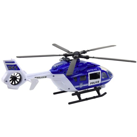 Helikopter Policyjny Hak Nosze Światła Dźwięki 1:14 LEAN Toys