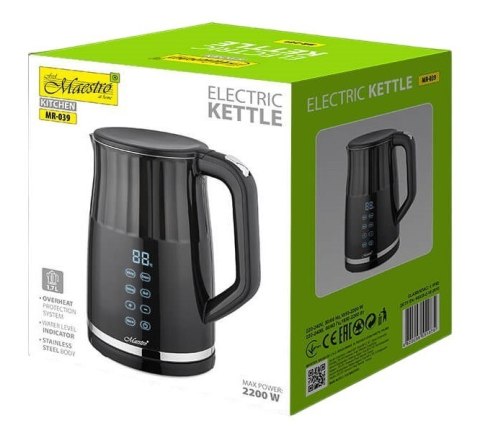 Czajnik elektryczny z regulacją temperatury 1,7l 2200W MR-039 Feel-Maestro
