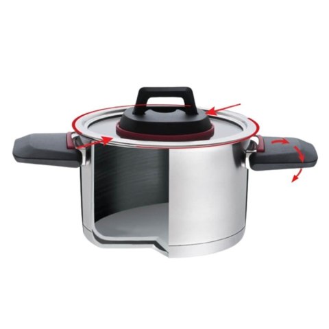 Garnek ze składanymi uchwytami 16cm, 1,6l MR-3530-16 Feel-Maestro