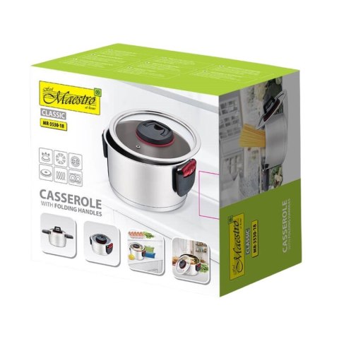 Garnek ze składanymi uchwytami 18cm, 2,3l MR-3530-18 Feel-Maestro