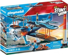 Zestaw figurek Stunt Show 70831 Lotniczy pokaz kaskaderski: Samolot dwupłatowy 