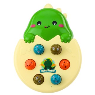 Gra Zrecznościowa Mini Whack A Mole Dinozaur W Jajku Zielony LEAN Toys