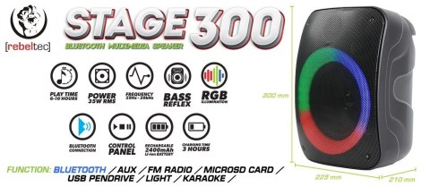 Głośnik Bluetooth STAGE 300 Rebeltec