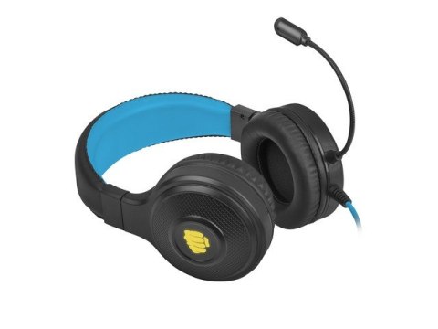 Słuchawki Warhawk RGB dla graczy czarno-niebieskie Fury