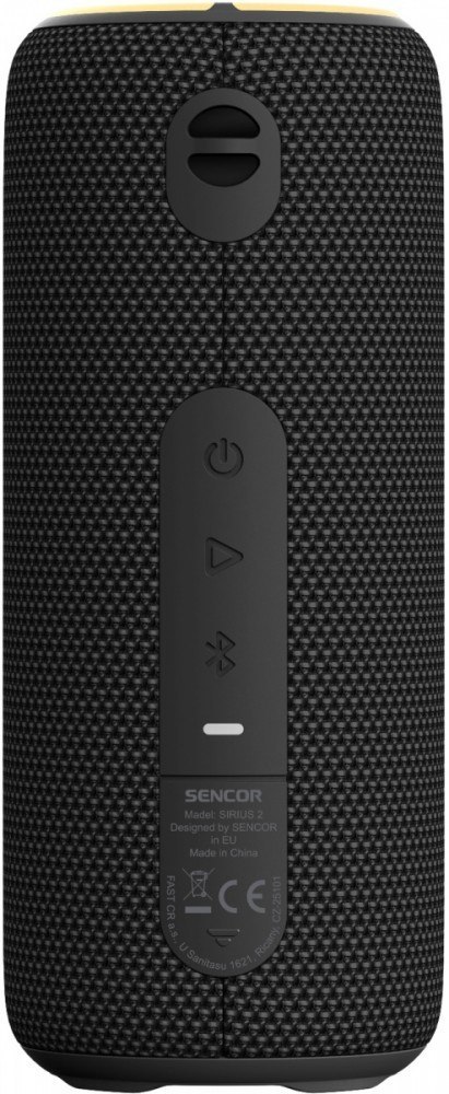 Głośnik bluetooth SIRIUS 2 czarny moc 20W, LED, TWS Sencor