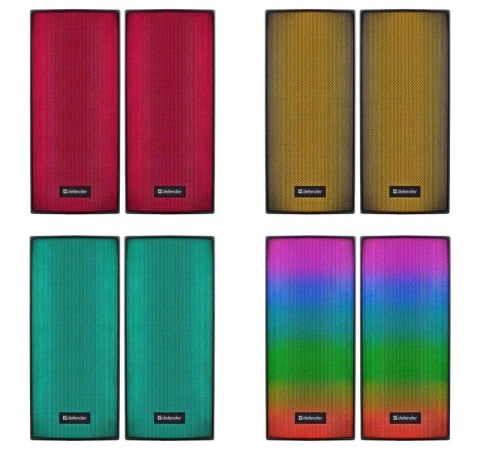 Głośniki komputerowe SPITFIRE 2.0 6W LED USB Defender