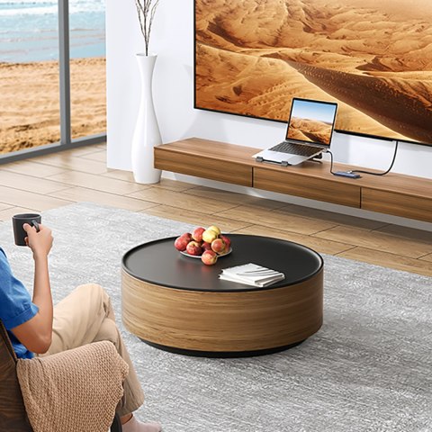 6w1 HUB Adapter USB-C - HDMI / USB-A / czytnik kart SD TF - szary UGREEN