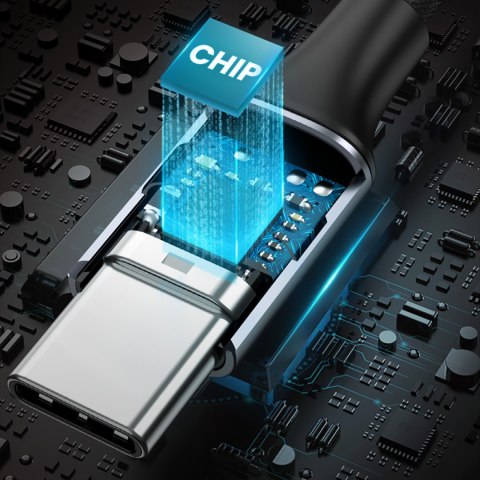 Adapter do słuchawek mini jack 3.5 mm (żeński) - USB-C (męski) 10cm - szary UGREEN