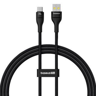 Kabel przewód wytrzymały Flash 2 USB-A - USB-C 100W 1m - czarny BASEUS