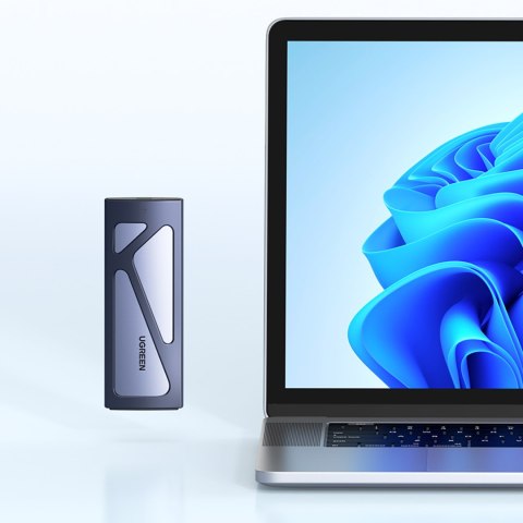 Obudowa kieszeń na dysk M.2 NVMe 10Gbps + kabel USB-C - USB-A / USB-C - USB-C - czarna UGREEN