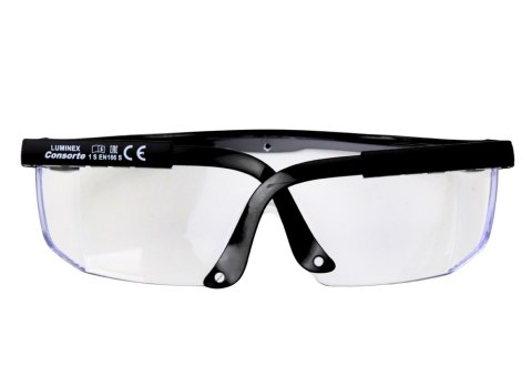 Okulary Ochronne Regulacja Ramion Czarne LEAN