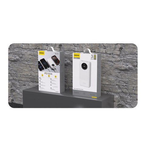 Powerbank K12Pro 20000mAh 22.5W PD USB-A USB-C - biały DUDAO