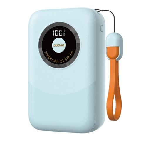Powerbank K21 Mini 10000mAh 22.5W USB-A / USB-C - niebieski DUDAO