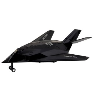 Samolot Myśliwiec Wojskowy Odrzutowiec Z Napędem Światła Dźwięki 1:400 LEAN Toys