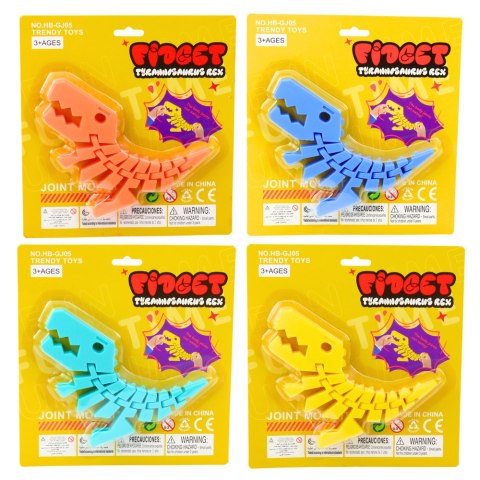 Dinozaur Puzzle Fidget 3D Układanka Elastyczny Do Wyginania Mix LEAN TOYS