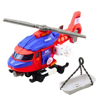 Helikopter Ratunkowy Nosze Hak Wciągarka Napęd Światła Dźwięki Mix LEAN Toys