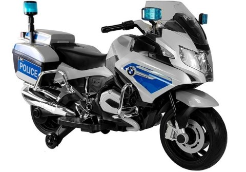 Motor na Akumulator BMW R1200 Policja Srebrny LEAN CARS