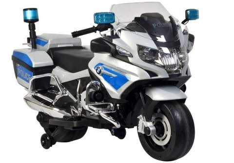 Motor na Akumulator BMW R1200 Policja Srebrny LEAN CARS