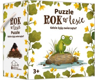 Puzzle Rok w lesie. Gdzie żyją zwierzęta Nasza księgarnia