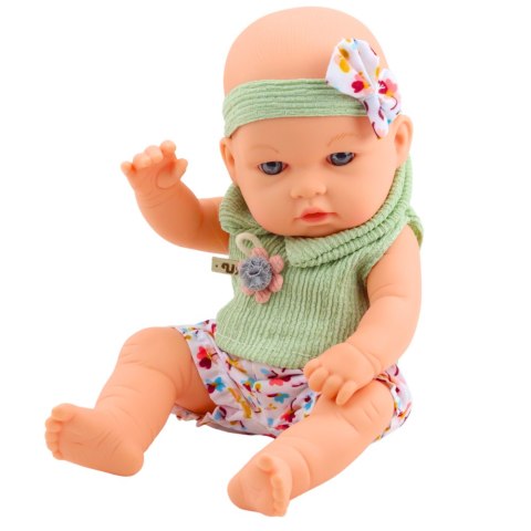 Lalka Bobas Zielone Ubranko W Kwiatki Opaska Z Kokardką LEAN Toys
