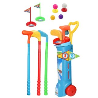 Zestaw Do Gry W Golfa Wózek Kije Pole Gra Sportowa 20el LEAN Toys