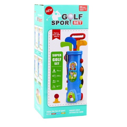 Zestaw Do Gry W Golfa Wózek Kije Pole Gra Sportowa 20el LEAN Toys