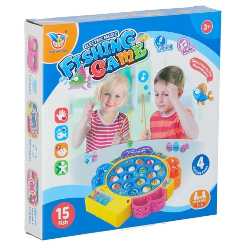Gra zręcznościowa rodzinna rybki łowienie 15 rybek + 4 wędki Kik Sp. z o. o. Sp. k.