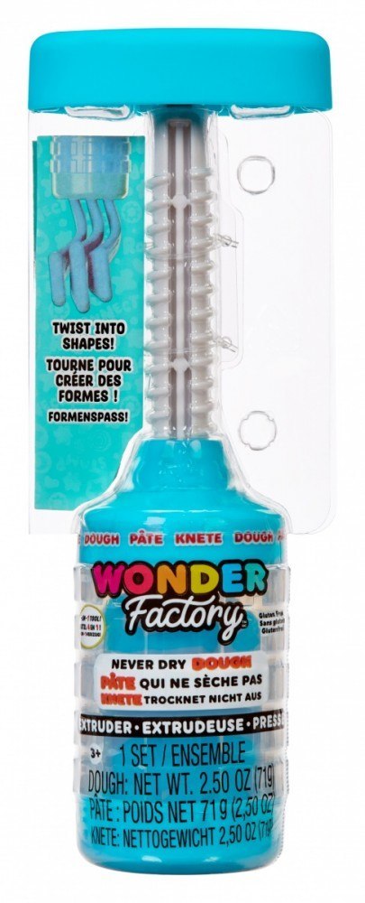 Masa plastyczna Wonder Factory Never Dry Dough, niebieski MGA