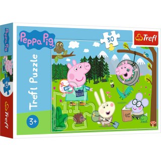 Puzzle - 30 - Leśna wyprawa - Świnka Peppa - Trefl 18245 Trefl Puzzle
