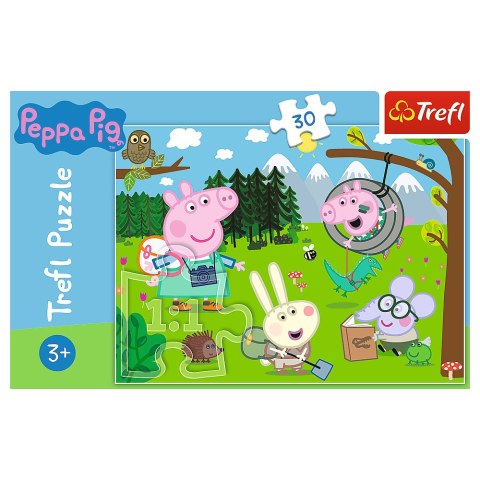 Puzzle - 30 - Leśna wyprawa - Świnka Peppa - Trefl 18245 Trefl Puzzle