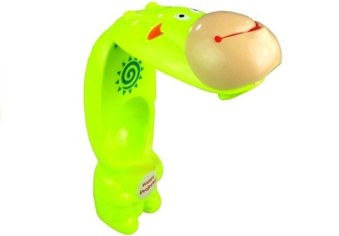 Projektor Do Rysowania Rzutnik Krówka 3 Dyski Pisaki Zielony 3w1 LEAN Toys