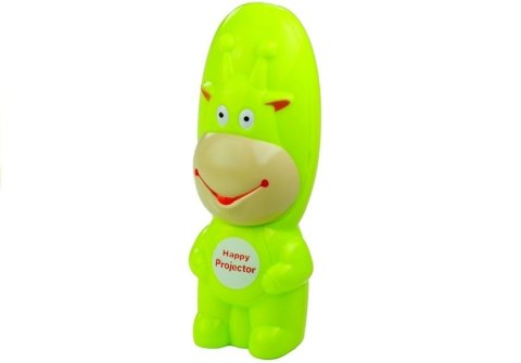 Projektor Do Rysowania Rzutnik Krówka 3 Dyski Pisaki Zielony 3w1 LEAN Toys