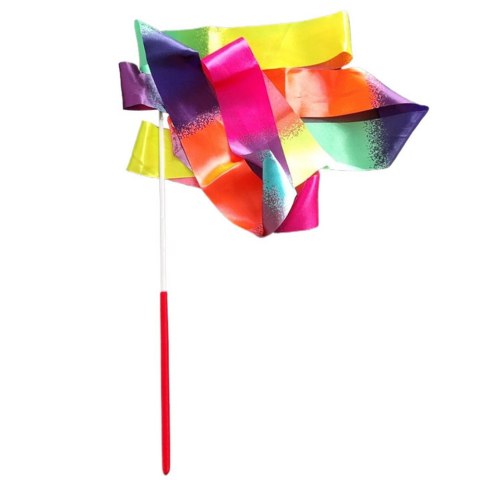 Wstążka Gimnastyczna Do Tańca Ćwiczeń Kolorowa 205 x 5cm LEAN TOYS