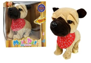 Interaktywny Piesek Szczeka Rusza Ogonkiem Sensory LEAN Toys