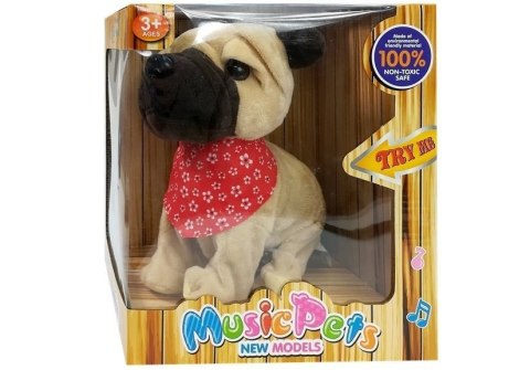 Interaktywny Piesek Szczeka Rusza Ogonkiem Sensory LEAN Toys