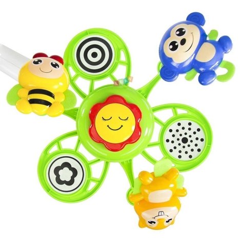 Karuzelka do Łóżeczka z Pozytywką Bed Bell Zawieszki Zwierzątka 2w1 LEAN Toys