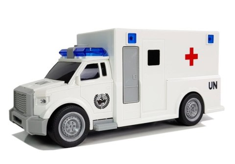 Auto Ambulans z napędem Karetka Pogotowia 1:20 z dźwiękiem LEAN Toys