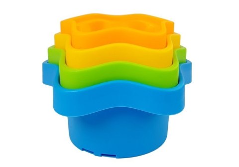 Piramidka Kubeczki dla Niemowlaka Gwiazdki LEAN Toys