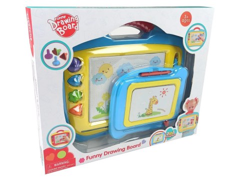 Znikopis Zestaw 2 sztuki Niebiesko-żółty LEAN Toys