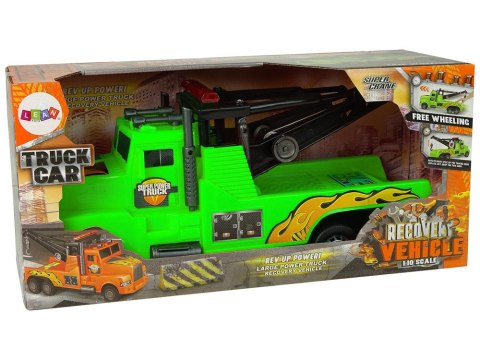 Auto Ciężarówka Holownik Pomoc Drogowa 1:10 Lina Zielona LEAN Toys