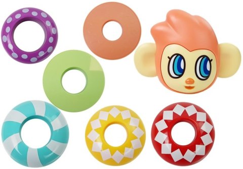 Edukacyjna Piramidka Małpka z Dźwiękami, Nauka Liczb LEAN Toys