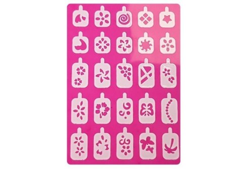 Zestaw Do Malowania Paznokci Brokat Dozownik Wzory LEAN Toys