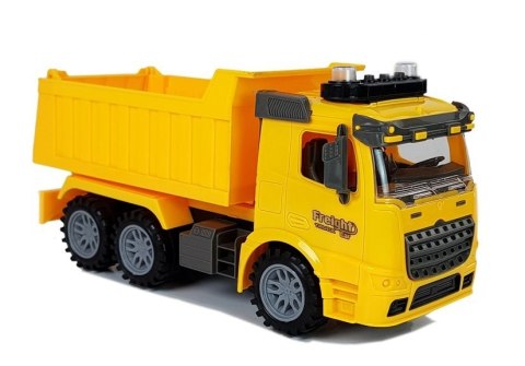 Zestaw Wywrotka 1:14 Znaki Drogowe Światła Fotoradar Żółta LEAN Toys